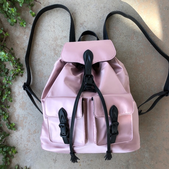 Rebecca Minkoff Handbags - Rebecca Minkoff Pink Satin Sateen Backpack